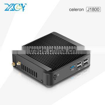 Bay trail j1800 2 ethernet mini pc industrial pc for school