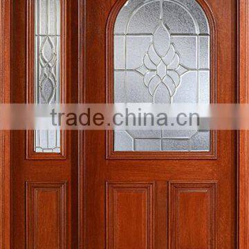 Double Glazed Wooden Main Doors Design With Side Lite DJ-S9119MSO