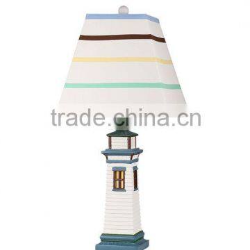 Juvenile Lighthouse 24'' H Table Lamp With Colorful shade