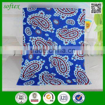 shanghai softex 70x140 350g reactive printed cotton custom imprinted beach towels