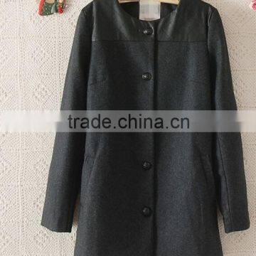 European and American Big New Women's Woolen Jacket and Long Sections Temperament Luxury Single-breasted Wool Coat photo-6