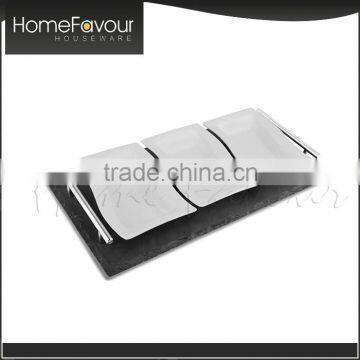 Reliable Factory Durable Slate Placemat With Handle 4pcs Tapas Set