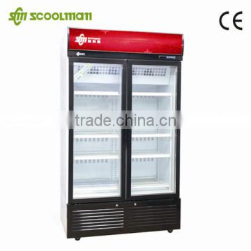 Vertical Glass Door Freezer with Tecumseh Engine , CE approval