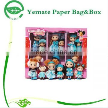 high quality creative design colorful printed paper boxes for doll and small toy, gift wholesale cardboard boxes