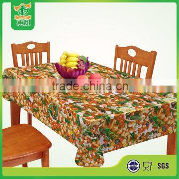 Novel Design PVC Tablecloth with Printed Vegetables for Dining Table