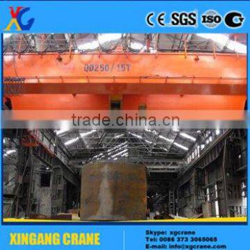 High Efficient Construction 55 Ton Duty Lifting China Double Girder Overhead Crane Supplier