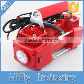 HF-5065 DC12V 2 Cylinder Mini Car Air Compressor Portable Heavy Duty Air compressor Tire inflator Pump