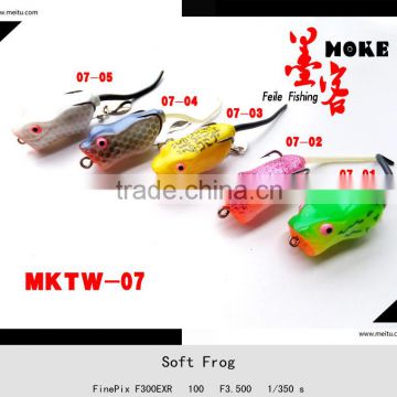 47MM silicagel plastic frog fishing lure for snakehea fish