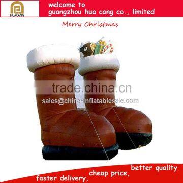 2016 Giant inflatable Christmas decoration Inflatable Shoes For Gift