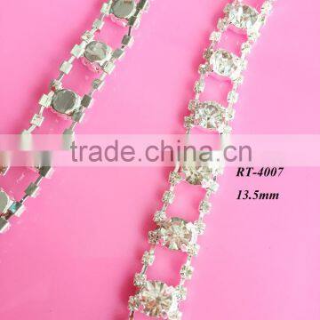 Hot selling DIY rhinestone trim for bridal sash wedding sash Wedding belt & garment accessory(RT-4007)