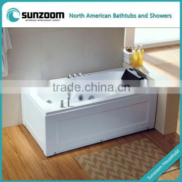 SUNZOOM UPC/cUPC certified vertical massage bathtub, heater hydro bath tubs, acrylic whirpool bathtub