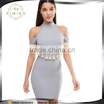 Women Western Dress Designs With Cold Shoulder Ladies Bodycon dresses