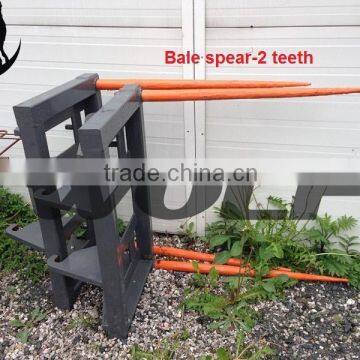 Bale Spear on Loader, Wheel Loader Attachments, Bale Spoon
