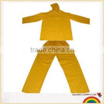 0.28mm PVC Polyester PVC waterproof rainsuit