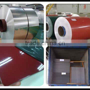 3003 H24 color coated aluminum coil for table panel/ wall/roofing/insulation