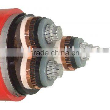 Copper / XLPE / PVC power cable 6-35kV Power Cable CU/XLPE/CTA/PVC