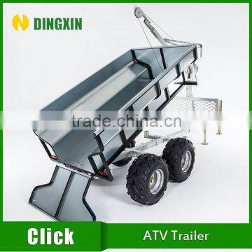 Small ATV Log trailer with manual or electric crane