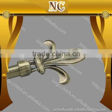 curtain window system decoration chrome curtain rod finials