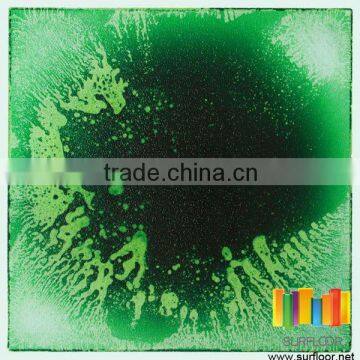 Liquid flooring,green children playground flooring