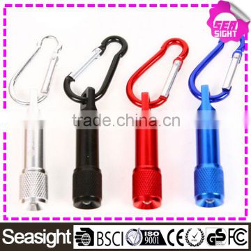 mini led flashlight keychain wholesale mountaineering buckle led keychain flashlight                        
                                                                                Supplier's Choice