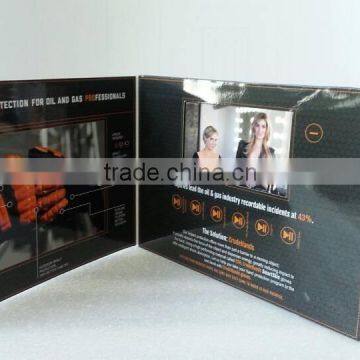 Customized 4.3" video greeting promotion brochure card for advertising & greeting