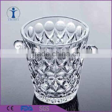 engraved designs giant wine glass ice bucket