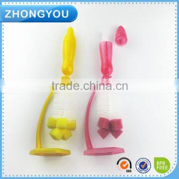 New 3pcs a set plastic baby bottle cleaning brush