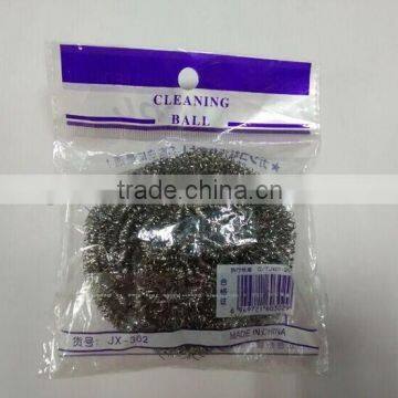 kitchen cleaning scourer ball,stainless steel scourer,washing dish mesh scourer