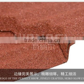 Traditional Wanael stone coat steel roof tile/economic roof covering/metal roof dog houses