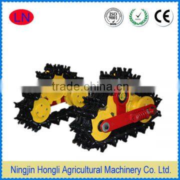 metal / rubber crawler tracks carriage for tiller cultivator