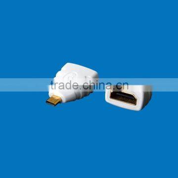 2016 High Quality HDMI Female to Micro HDMI Male Adapter White Color