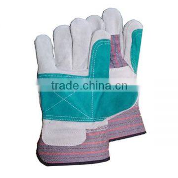 Cowhide Split AB Grade Double Palm Leather gloves for Heavey Duty Work