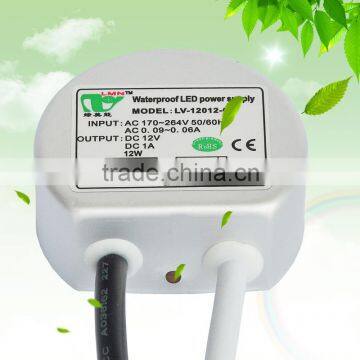 IP67 12V12W Constant Voltage waterproof led street light driver