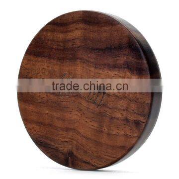 Bamboo Wood Qi Wireless Charger Mini Qi Charging Pad for Smartphones photo-3