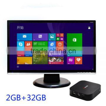 Wintel TV Box W8 Windows8.1 & Android 4.4 OS 2GB RAM 32GB Intel Quad-Core CPU Wifi TV Box