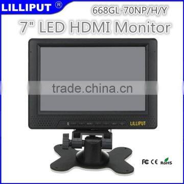 Max 1920 * 1080 Pixels 7" Battery HDMI Monitor With HDMI / YPbPr Input