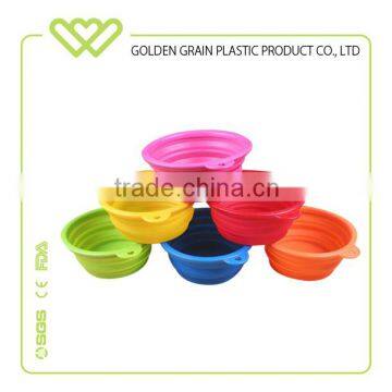 hot selling wholesale promotional plastic Christmas gifts silicone folded pet bowl