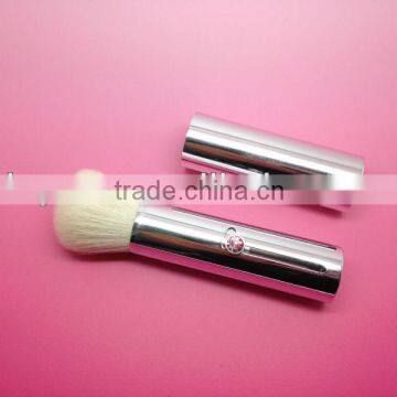 retractable blush brush high end white goat hair blush brushes custom cosmetic brushes