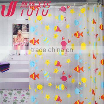 Cheap Bright colored shower curtain
