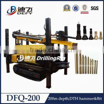 High Quality DFQ-200 Rock Water Well Drilling Rig Machines