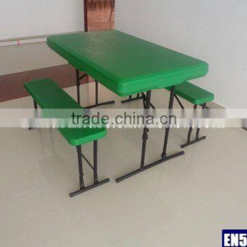 outdoor furniture, plastic beer table and benches set, 3 pieces