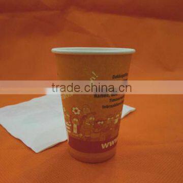 8oz disposable printed single wall hot drink paper cup with lids manufacturer