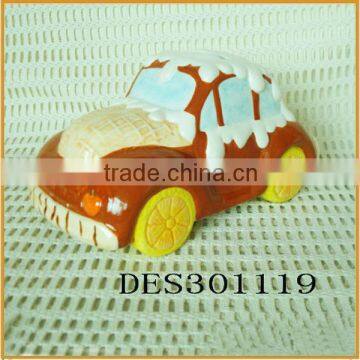 new deisign ceramic coin bank car shape