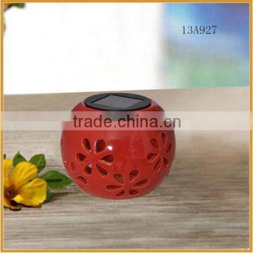 Circular custom color lantern tealight holder