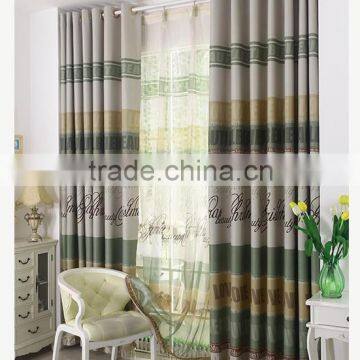 2014 new design 100% polyester fabric modem curtains