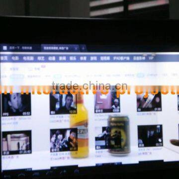 transparent video display bus advertising player