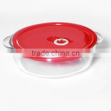 Heat Resistant Glass Sering Bowls With Lid