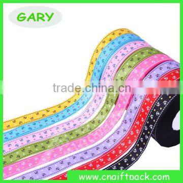 5/8" Heart and Leaves Custom Printed Grosgrain Ribbon photo-4