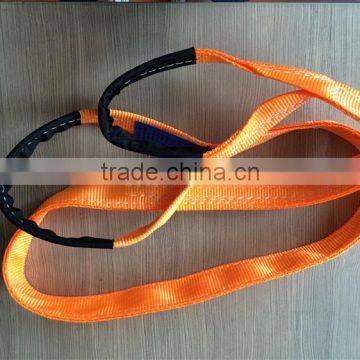 30T Heavy-lift Polyester Webbing Sling With Eye Hook for Lifting Cargo
