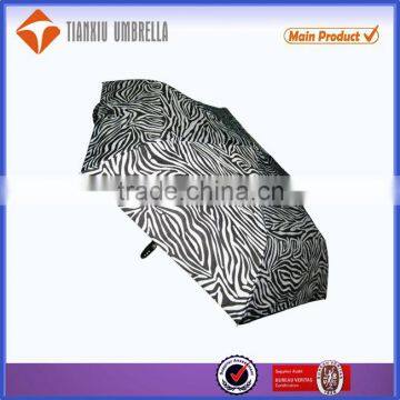 zebra-stripe wholesale cheap fold umbrella